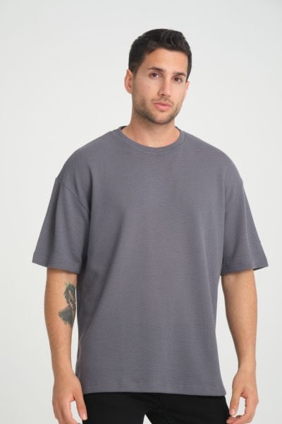 ﻿Waffle Pike Kumaş Oversize T-Shirt