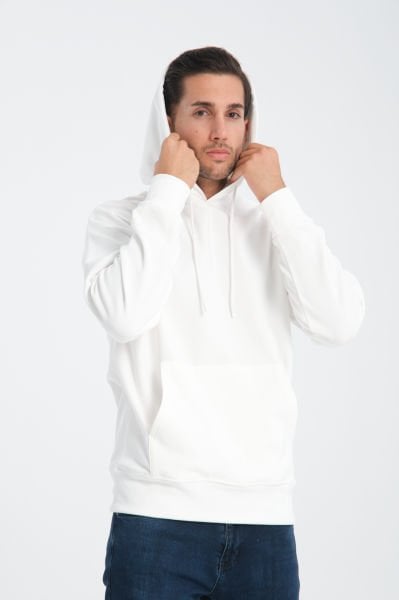 Oversize Ottoman Kumaş Kapüşonlu Sweatshirt